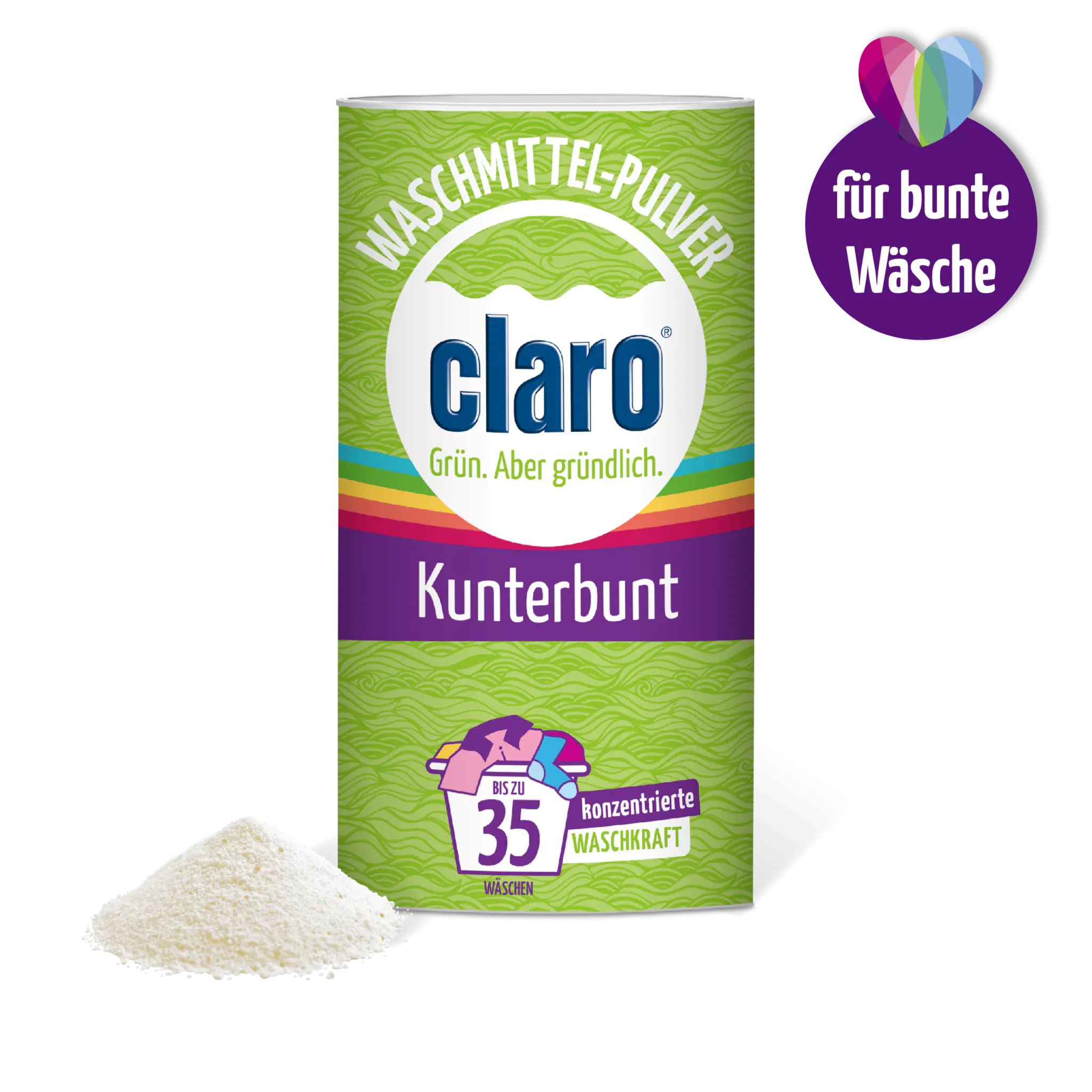 Waschmittel-Pulver Kunterbunt